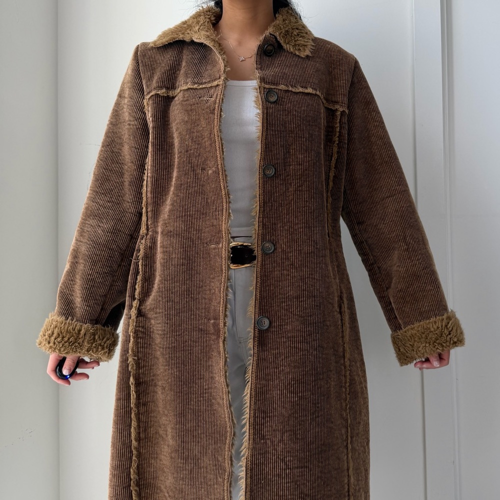 Quickreflex Brown Corduroy Coat - Medium
